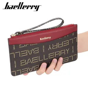 BAELLERRY N2506 Dompet Wanita panjang Clutch Dompet Handphone Bahan kulit PU Leather premium BAEOS