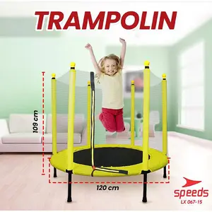 SPEEDS Trampolin Anak 48inch Trampoline Lompat Jump Mainan Anak 067-15