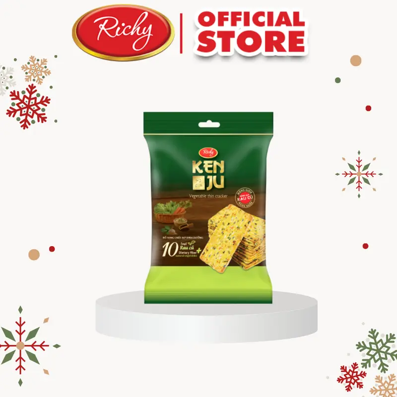 [NEW] Bánh Kenju vị rau củ 192g Snack Ăn Vặt 4