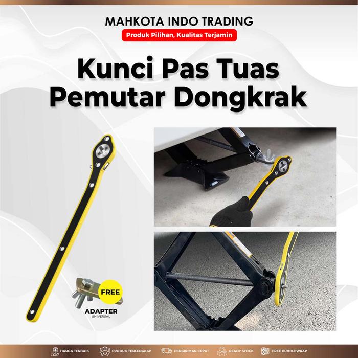 Gambar Kunci Pas Dongkrak Mobil Putaran Tongkat Kunci Dongkrak New UNIVERSAL dari Mahkota Indo Trading Kab. Tangerang Tokopedia