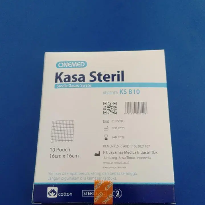 Kasa Steril Onemed isi 10pcs ukuran 16cm x 16cm