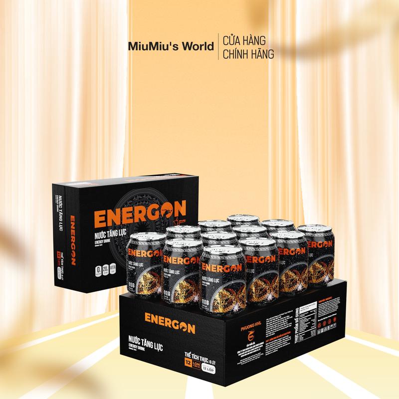 Nước tăng lực ENERGON - Thùng 12 Lon