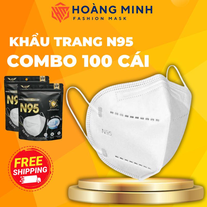 [Thùng 100 cái] Khẩu trang N95 5 lớp HM Pro Mask chống bụi mịn PM2.5 phụ kiện