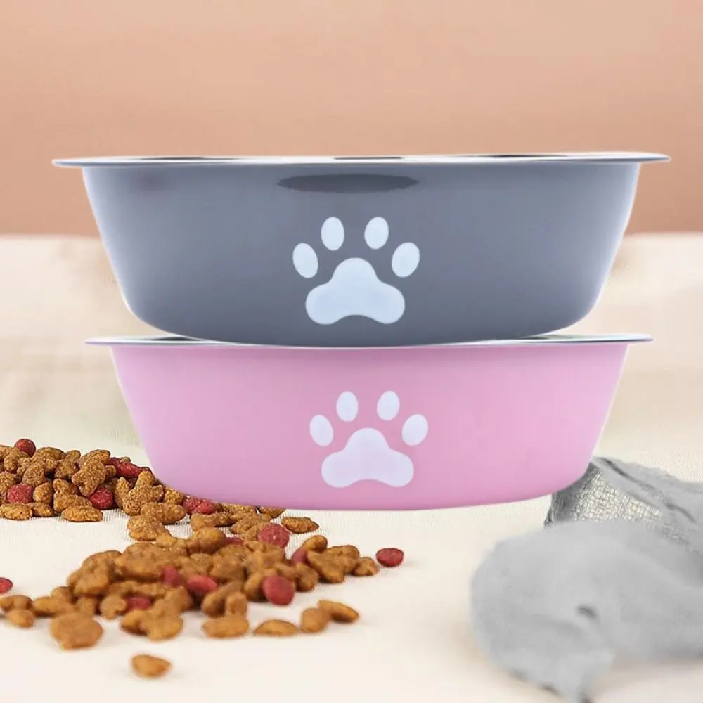 Pet Feeder Bowl Large Capacity Stainless Steel Dog Bowl Non-rust Non-slip Dog Water Bowl Pet Feeders Bilayer Dog Food Bowls Drinkers For Puppy Cats