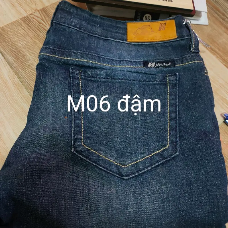 Quần lửng hàng xuất vải jean co giãn 8