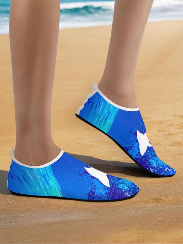 Men's Random Print Water Quick-dry Aqua Shoes, Casual Barefoot Beach Aqua Socks Swim Shoes for Women & Men, Non Slip Beach Yoga Pool Camping Shoes 2