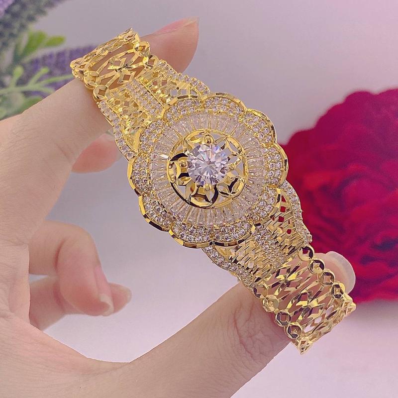 Lắc tay nữ hoa đá thời thượng lt07