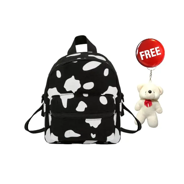 Tas Ransel Cewek Mini tas ransel lucu motip kupu2 dan sapi tas sekolah dan ngaji Fashion 5