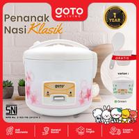 Gambar (Promo Special) Goto Dondon Rice Cooker Penanak Nasi Magic Com Low Watt 1,5 Liter - FLOWER GREEN dari Goto Living Kota Tangerang 2 Tokopedia