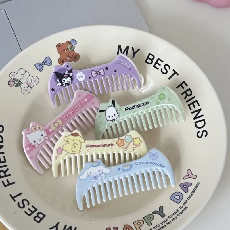 Kẹp Tóc Lược Kuromi, Thiết Kế Cinnamoroll Và Kitty Dễ Thương, Dành Cho Trẻ Em, Kẹp Tóc Hoạt Hình, Kẹp Tóc Trẻ Em, Thời Trang, Phong Cách Cô Gái Hàn Quốc, Phụ Kiện Tóc Cho Bé Gái 2