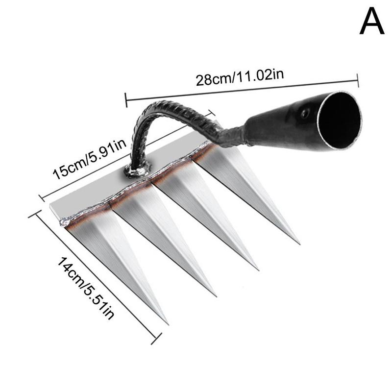 Product Introduction of Garden Weeding Rake Garden Hoe Weeding Handheld Garden Planting Hoe Rake Farm Garden Z7L3 27