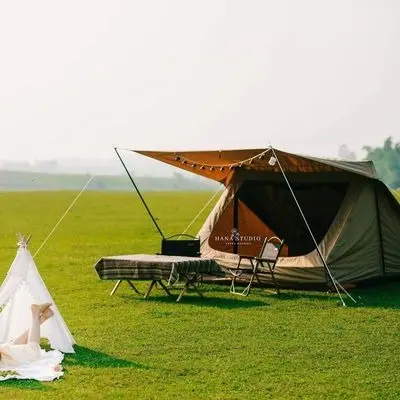 LỀU 4 NGƯỜI VẢI TC CANVAS (LỀU VINTAGE HOME 4 - 5P)
