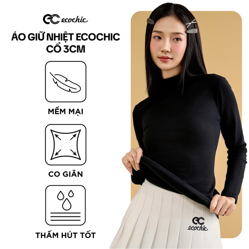 Áo Giữ Nhiệt ECOCHIC Lông Cừu Len Merino Cashmere Bông Sợi Tân Cương Chất Liệu Cao Cấp Siêu Giữ Nhiệt B089