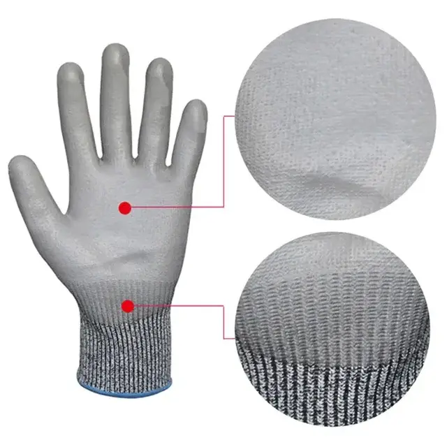 Sarung Tangan Cut Resistant Anti Cutting Guntero by Kenmaster Safety Gloves Anti Pisau Cutter 2 Pcs Glove 5