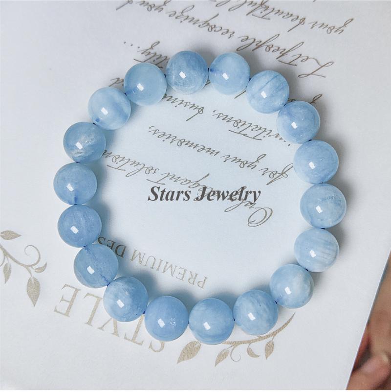 Product Introduction of Vòng Tay Aquamarine, Đá Tự Nhiên, Dành Cho Phụ Nữ, Độc Đáo Ins, Cao Cấp, Tinh Tế, Trắng Ngọt Ngào, Quà Sinh Nhật Cho Bạn Gái, Miễn Phí Vòng Tay 7