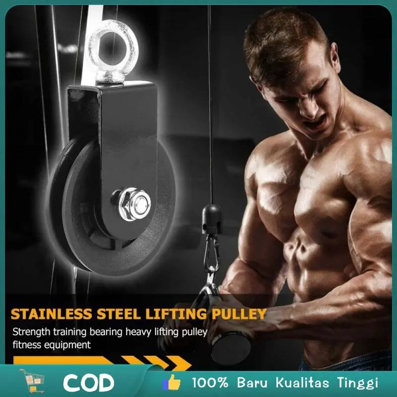 88mm Single Katrol Pulley Cable Home Gym Roda Katrol Bearing