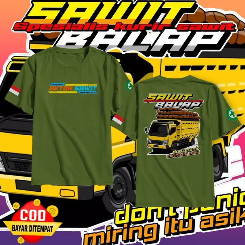 ARTAKAOS -  T-Shirt Kaos Distro Mobil Truk Sawit Balap | Kaos Driver Muda  | BAJU KAOS DISTRO CANTER MANIA | Kaos Driver Muda Terbaru 2023 | Kaos Aktor Jalanan | Baju Kaos Driver Sawit | Kaos Lengan Pendek pria Cocok untuk Pria & Wanita 5