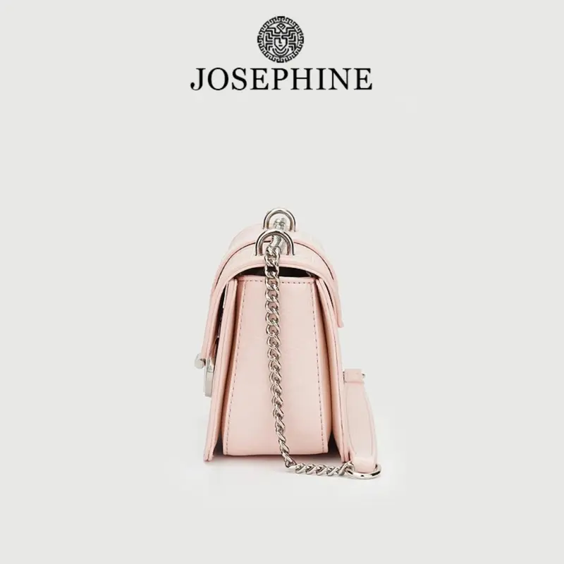 Mã Y2929 - Túi xách nữ thời trang JOSEPHINE, túi đeo chéo da cao cấp màu hồng thanh lịch 2