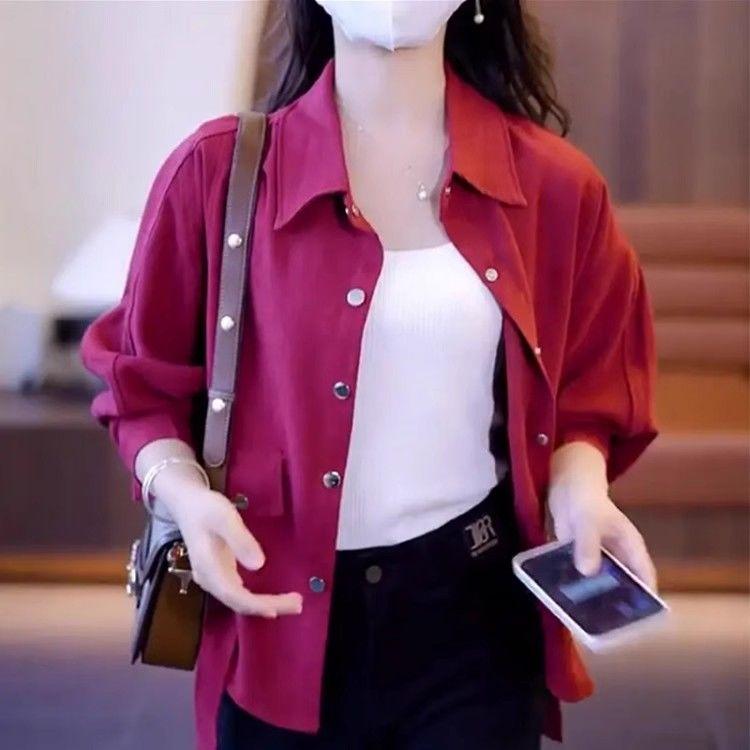 Product Introduction of Áo Sơ Mi, Áo Khoác Ngắn Nữ, Tay Cánh Dơi, Cao Cấp, Thiết Kế Độc Đáo Phổ Biến Hàng Đầu, Tuyệt Vời Cho Mùa Xuân Và Mùa Thu, Hàng Mới Về, 2024 15