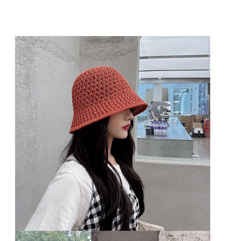 Product Introduction of 1157Fashion Luxury Women's Summer Straw Bucket Hat - Wide Brim, Foldable, Hollow, Sun Visor#FashionHat #SummerStyle #WomenFashion bucket hat 25