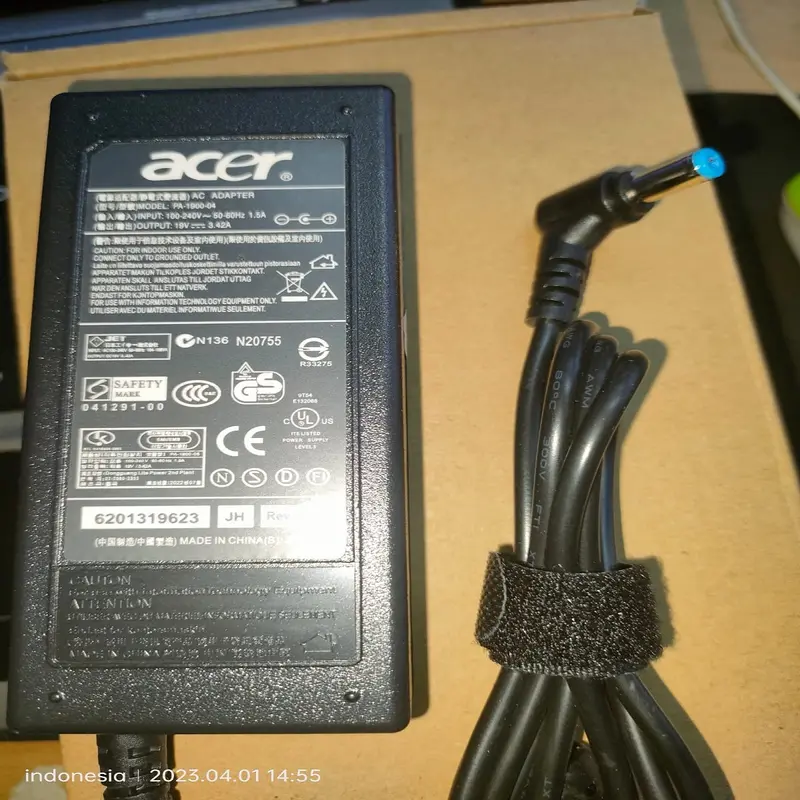 Adaptor Charger ORIGINAL ACER Aspire V5-471 V5-571G V5-571P Laptop Computer Pengisi Daya Dinding 5