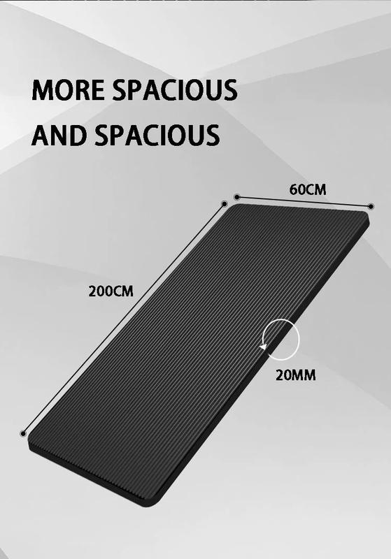 Product Introduction of 2024 NEW 2meter Extended Yoga Mat Thickened Non Slip Widened Beginner's Home Weight Loss and Fitness Mat Sports Floor  Mat Unisex body Management, bodybuilding 1