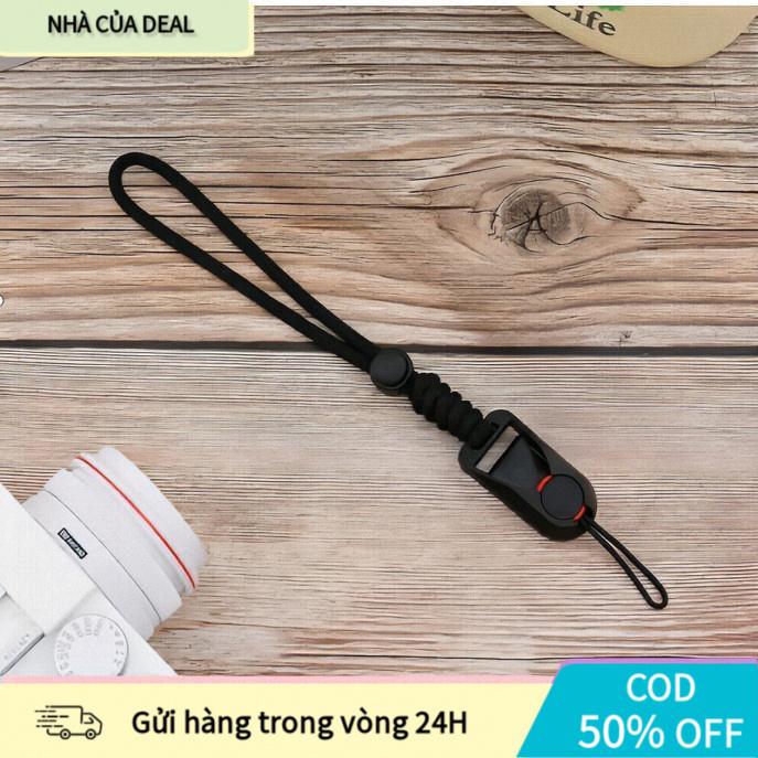 Dây đeo cổ tay máy ảnh dệt tay chống rơi bằng sợi dù chắc chắn, lý tưởng cho nhiếp ảnh gia đường phố.