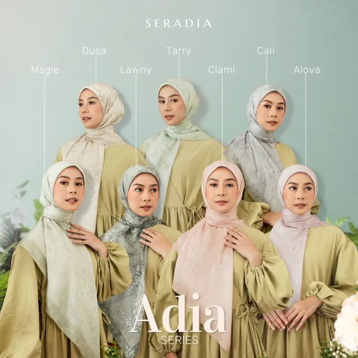 Seradia Hijab Segi Empat Adia Scarf Lembut Soft