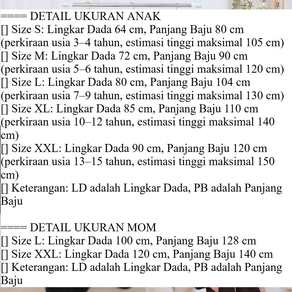 Dress Couple Ibu dan Anak Perempuan Abaya Wanita Sabrina Anti UV Gamis Trend 2026 Dress Couple Ibu dan Anak Perempuan Abaya Wanita Sabrina Anti UV Gamis Trend 2026