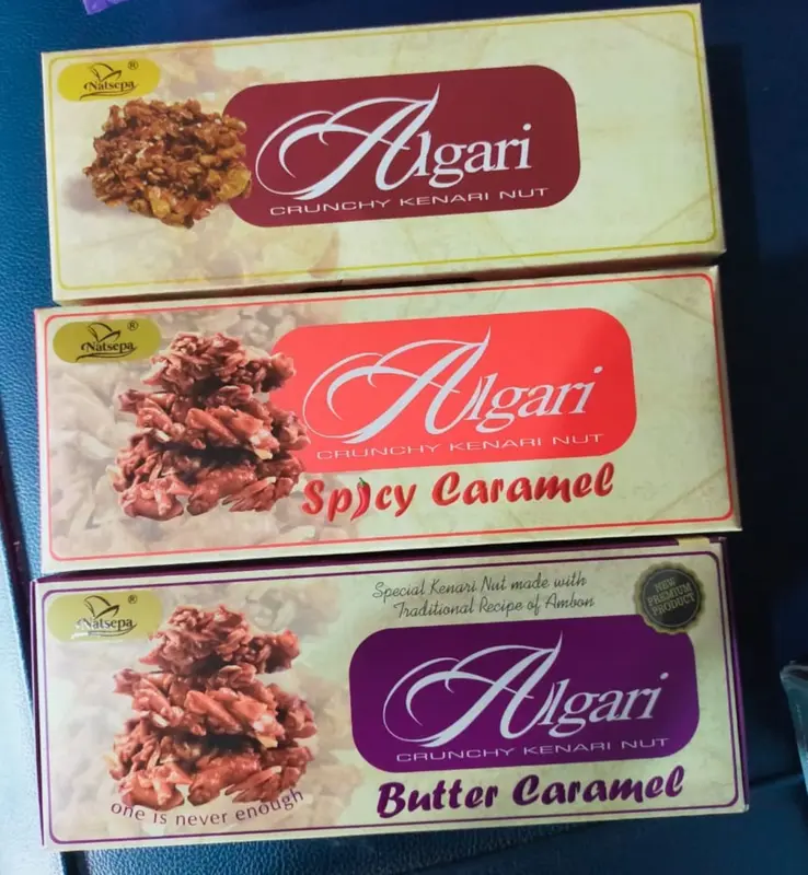 Algari Kacang Kenari Original Makanan Ringan Snack Khas Ambon Food Karamel 2