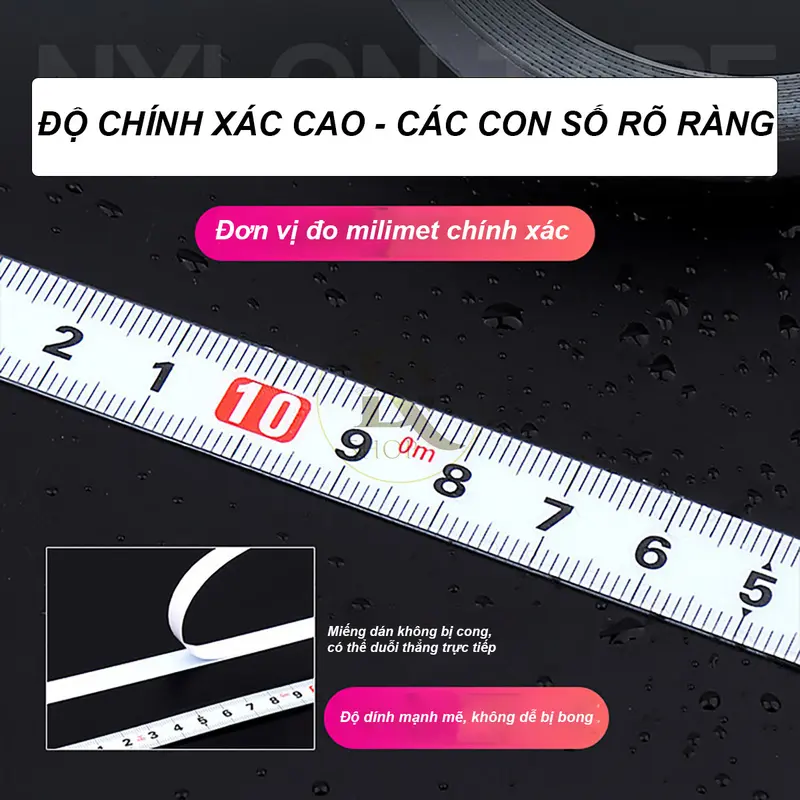Thước dán BTE 13mm - tiện lợi dùng dán bàn máy, cơ khí, bàn mộc 0