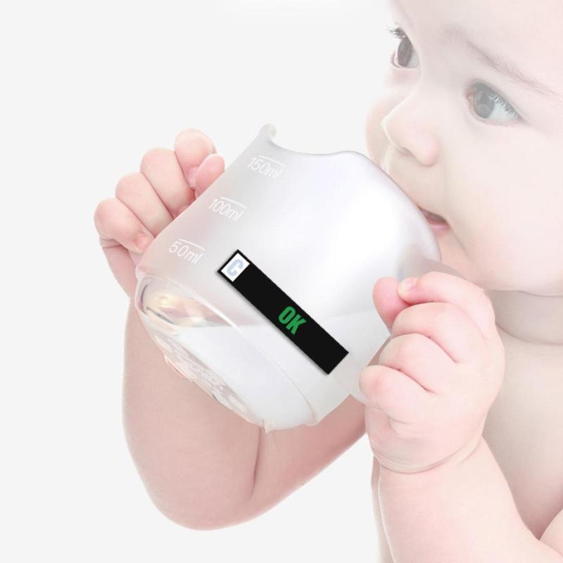 5pcs Baby Bottle Temperature Sensor Sticker, Thermometer Strip for Bottle Temperature Sticker Decal 0
