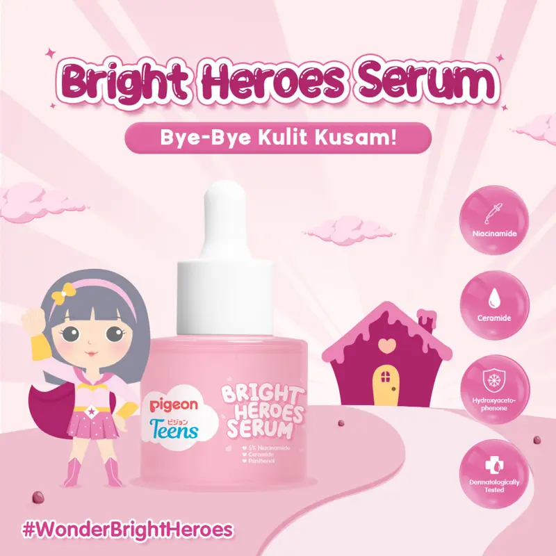 PIGEON TEENS Paket Skincare Pemula Mencerahkan Kulit Wajah Kusam 3