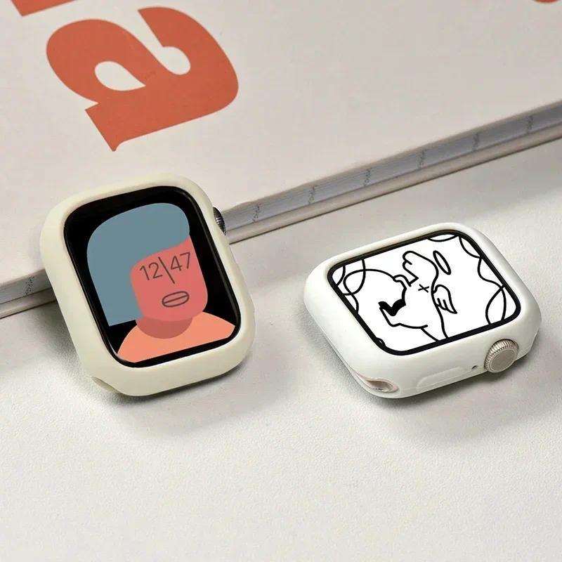 เคส Apple Watch, ปกอ่อน, เข้ากันได้กับ 44mm, 40mm, 45mm, 41mm, 38mm, 42mm, อุปกรณ์เสริม, ตัวป้องกันถ