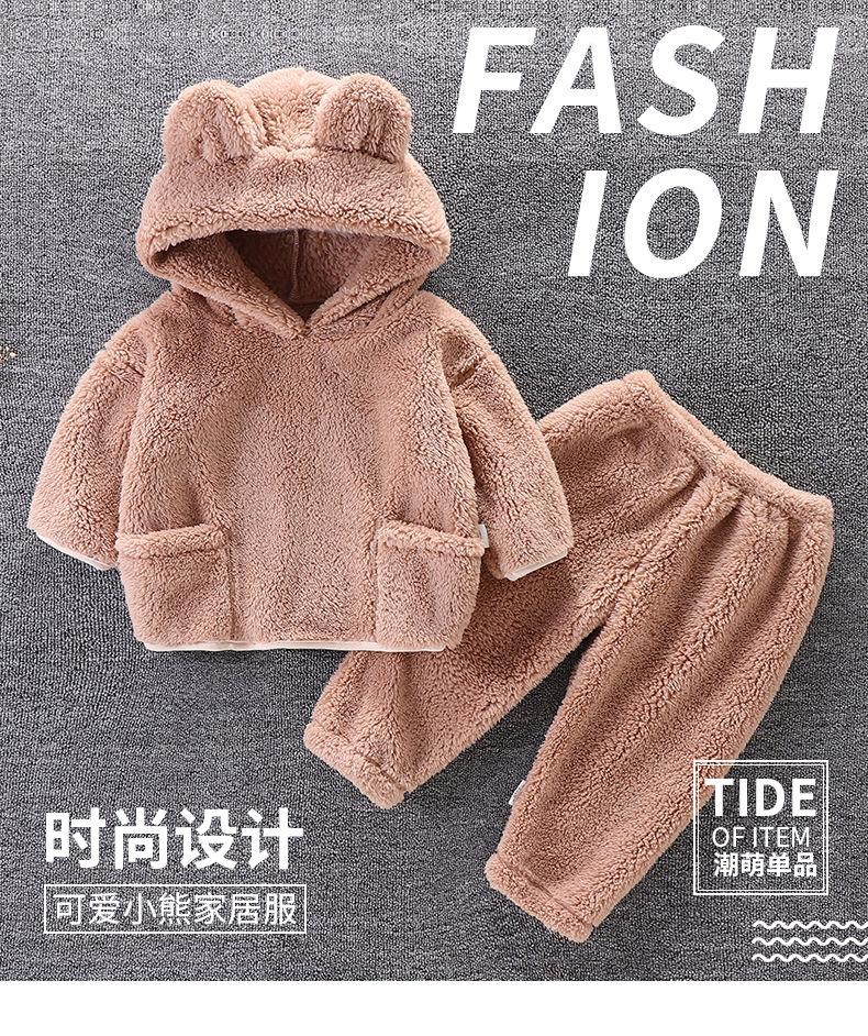 Product Introduction of Pakaian Musim Luruh dan Musim Sejuk Kanak-kanak, Fesyen, Bahan Flanel, Sesuai untuk Bayi Lelaki, 1-2 Tahun, Pakaian Rumah, Pakaian Musim Luruh Kanak-kanak Baby Travel 4