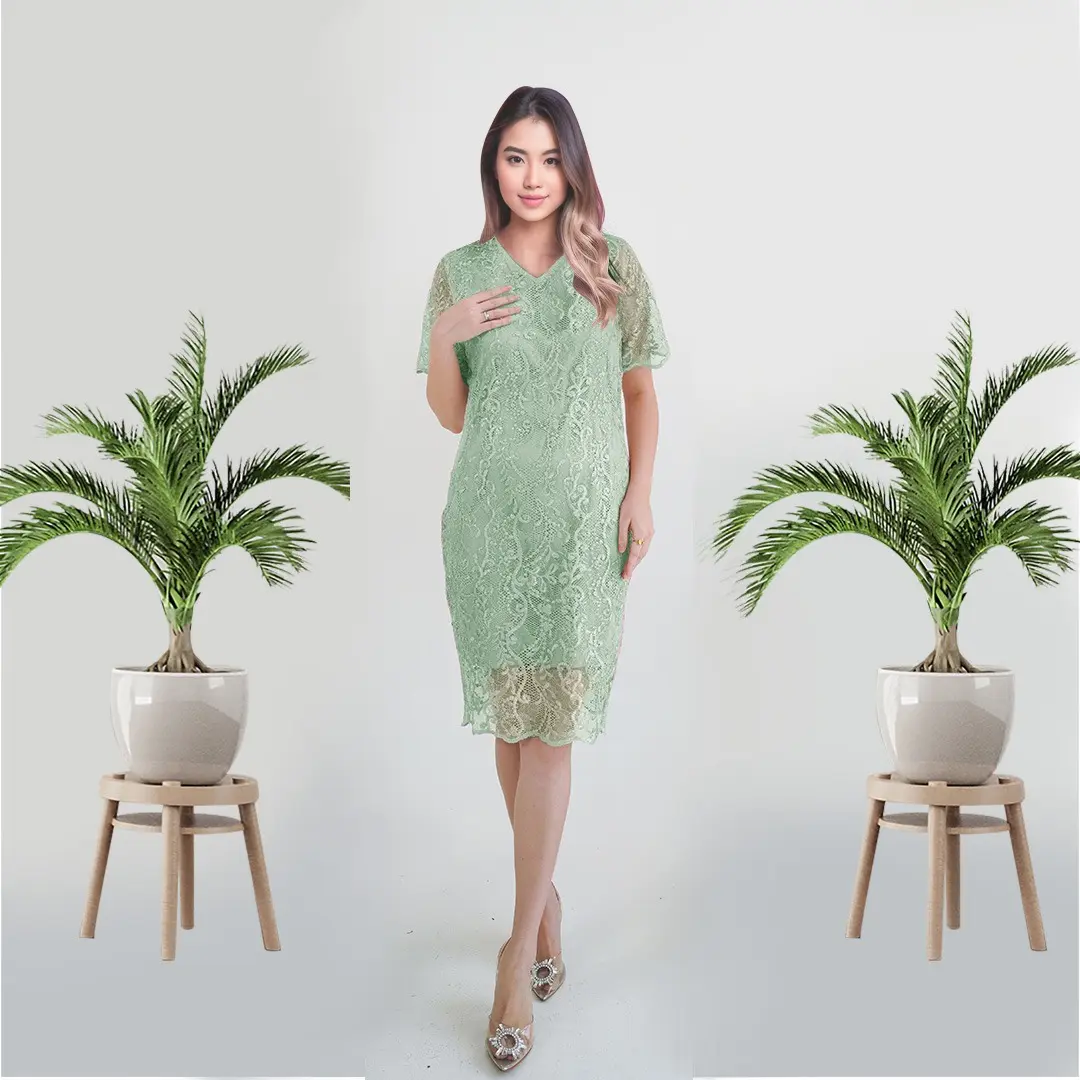 Tmc Dress Orlyn / Dress bodycon tile mutiara super / dress korea /size M & L Casual Wanita Gaun Pesta Karet
