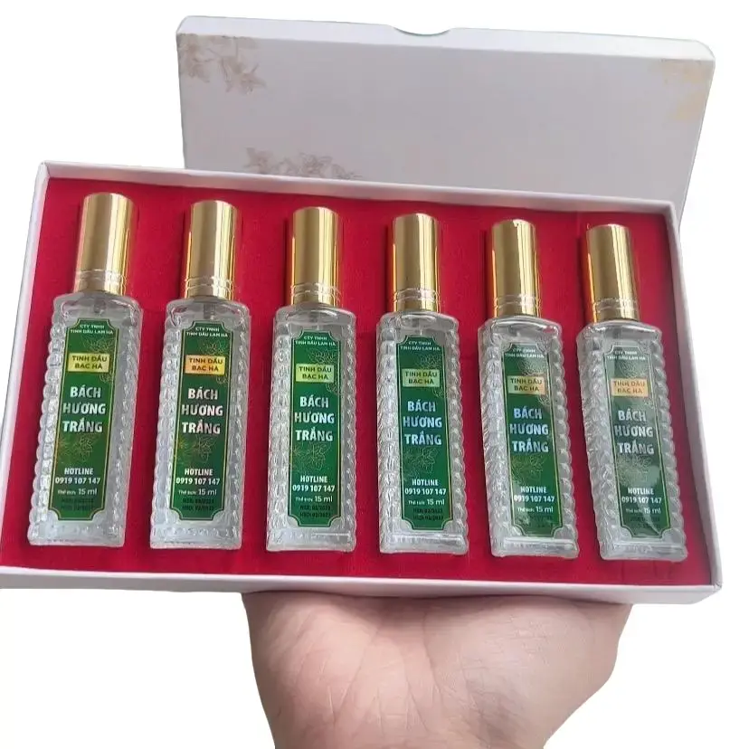 Dầu bạc hà BÁCH HƯƠNG TRẮNG 15ml dạng xịt đánh tan cơn đau nhứt vay gáy, Hỗ trợ giấc ngủ dauthai