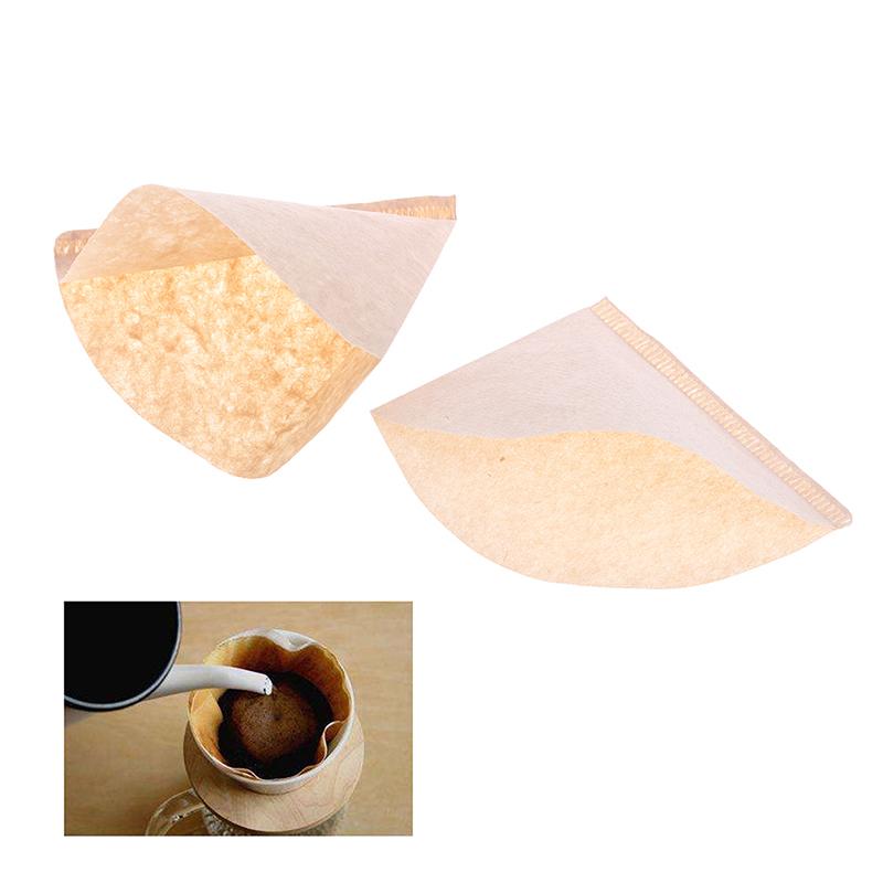 Product Introduction of 100x Eco-friendly Unbleached Original Wooden Hand Drip Paper Coffee Filter Bag 19