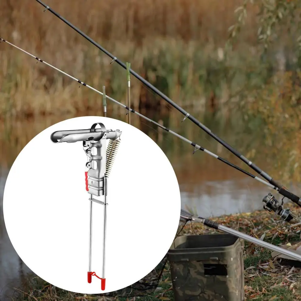 Automatic Fishing Rod Holder Labor Saving Portable Fish Pole Bracket for Beach Bank Fishing Outdoor Fishing Accessory Anglers