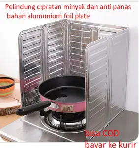 Pelindung cipratan minyak dan anti panas bahan alumunium foil plate sesuai gambar