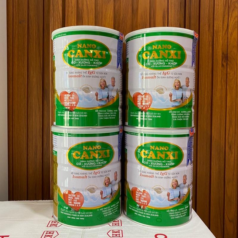 [2 Lon Tặng 2 hủ Yến] Sữa Xương khớp Canxi Nano Lon 900gr Giàu canxi cho người già