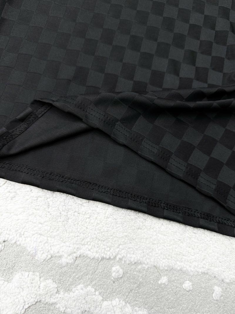 Product Introduction of Áo thun nam cổ tròn vải caro đen trắng AT2599 chất cotton mặc mát và thấm hút tốt 19