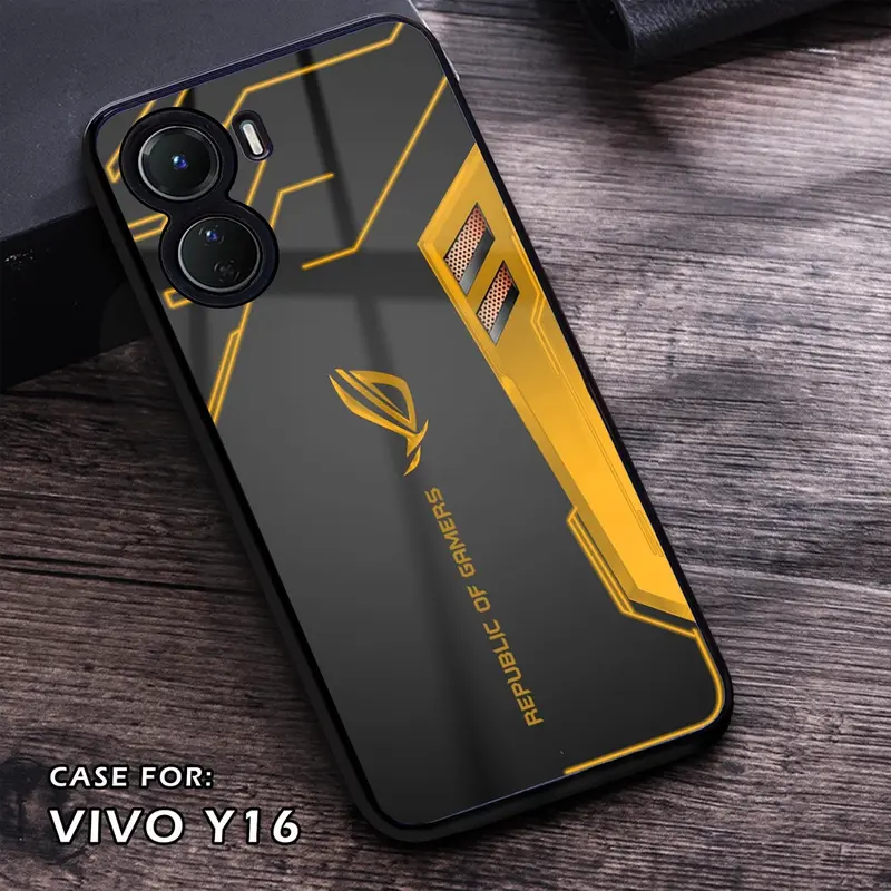 MAKMUR - Case Vivo Y16 - Fashion Case Motif ROG - Casing Vivo Y16 - Case hp Vivo Y16 - Pelindung hp - Case Handphone - Kesing hp - Hardcase - Softcase - Hardcase Glossy - Silikon hp 8