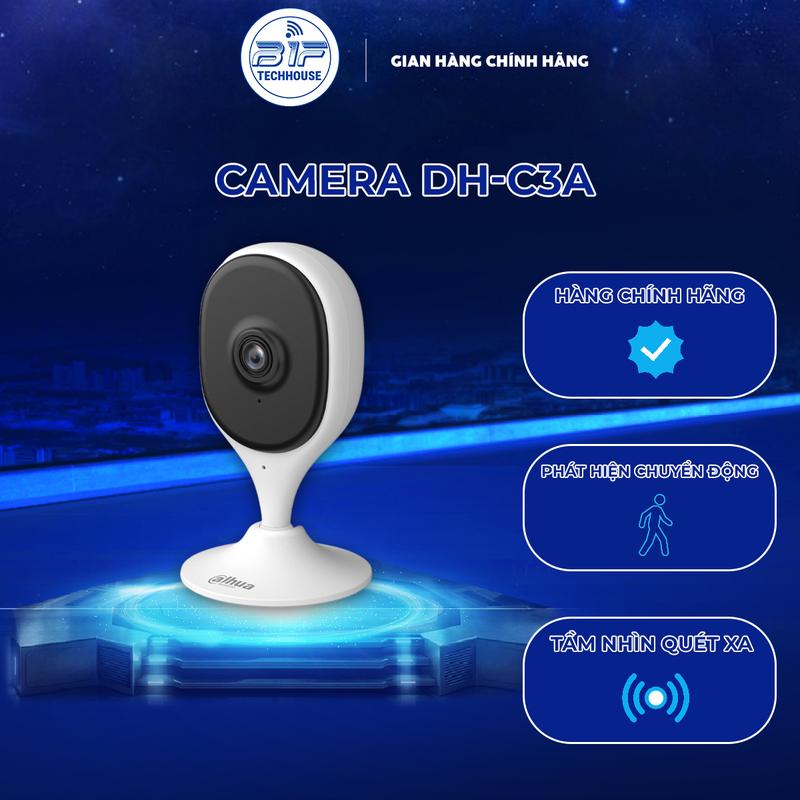 Camera WiFi Trong Nhà Dahua DH-C3A 3MP – Hình Ảnh Sắc Nét, AI Nhận Diện Người, Đàm Thoại 2 Chiều