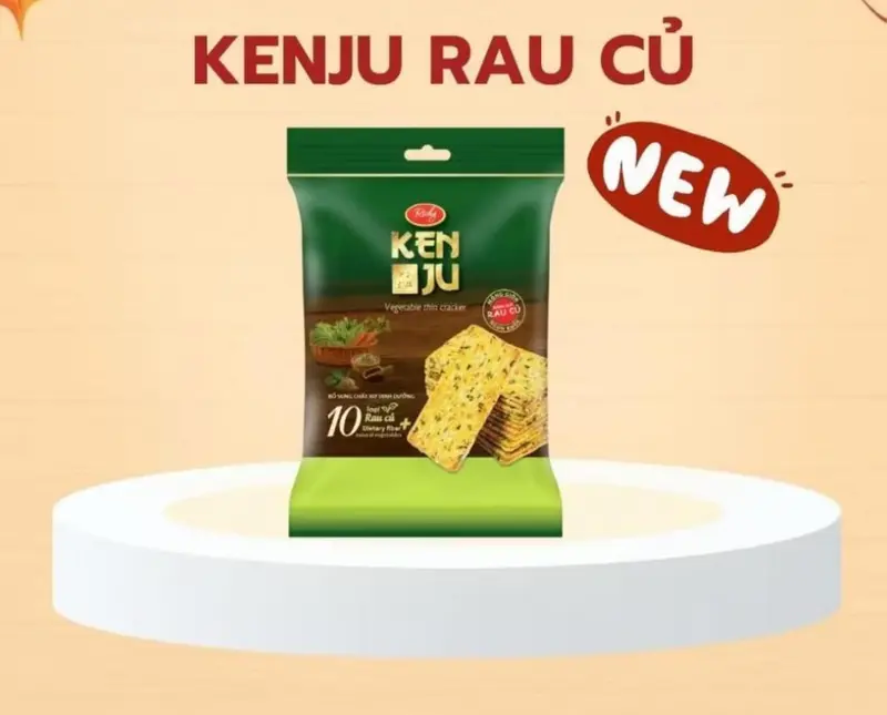 [NEW] Bánh Kenju vị rau củ 192g Snack Ăn Vặt 6