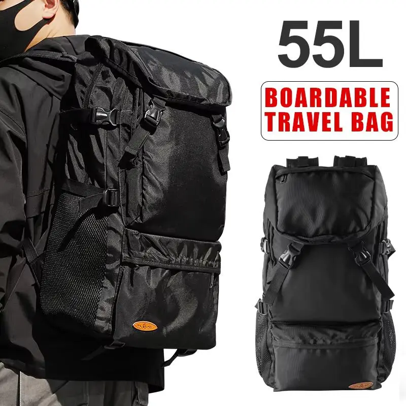 55L Outdoor Waterproof Large Capacity Oversized Hiking Sport Climbing Travel Backpack for Men Women, Lightweight Lage