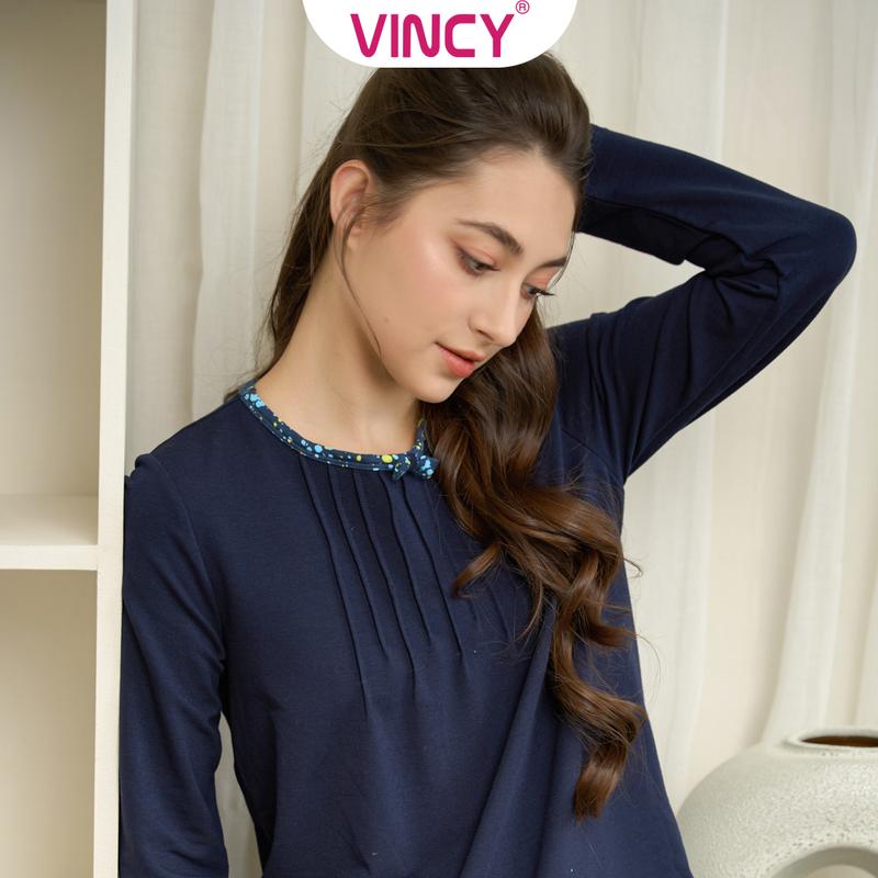 Bộ Quần Áo Thun Dài Nữ Vincyhomewear BTD050W31 1