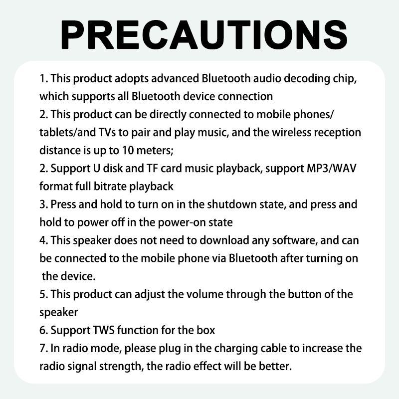 Outdoor Wireless Speaker, Mini Wireless Speaker, Portable Bluetooth-compatible Speaker, Suitable for Indoor and Outdoor, Audio 2