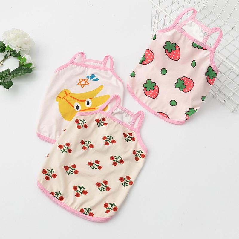 Product Introduction of เสื้อผ้าสุนัขพิมพ์ลายผลไม้ น่ารัก สำหรับ Shih Tzu หญิง ระบายอากาศได้ดี เสื้อกั๊กลูกสุนัข เสื้อยืดแมว เสื้อผ้าสัตว์เลี้ยง 17