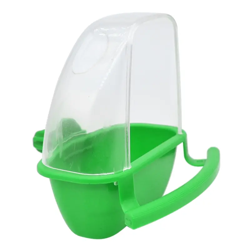 HEHUS arakeet Feeder Bird Feeder with Perch Food Dispenser Plastic Container for Cage